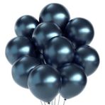 YÜKSEK KALİTE 50 ADET GECE MAVİSİ KROM BALON GECE MAVİSİ BALON PARLAK METALİK BALON VIP SÜSLEME