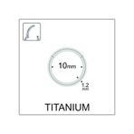 Yüksek Kalite G23 Titanium Titanyum Halka Piercing Gümüş