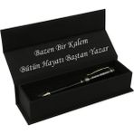 Yüksek Kalite Siyah Altın Tükenmez Kalem Kişiye Özel - 1