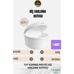 Yüksek Kalite Uzun Ömürlü Plastik Hijyenik Tat İçermez Protez Diş Saklama Kutusu Geniş Boy 1 Adet