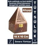 Yüksek Kalite Yoga Meditasyon Aromaterapi Chakra Pozitif Enerji Dayanıklı Ahşap Kule Tütsülük 18 Cm