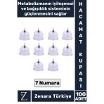 Yüksek Kaliteli Metabolizma Etkili Vakumlu Hacamat Kupası 7 Numara 100 Adet