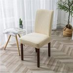 Yüksek Kaliteli Sandalye Kılıfı ,lıkralı ,yıkanabılır 1 Adet krem - 45 x 55 cm