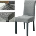 Yüksek Kaliteli Sandalye Kılıfı ,lıkralı ,yıkanabılır 6 Adet - 45 x 45 x 60 cm - Gri
