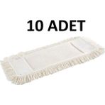 Yüksek Kaliteli Zincirli Örme Mop Bezi 50 Cm, 10'lu Set - Ahşap - Bej - Siyah - Seçenek 1