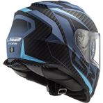 Yüksek Performanslı Ls2 Storm 2 Racer Full Face Motosiklet Kaskı Mat Mavi Polikarbonat ve Mikrometrik Bağlantı - XS