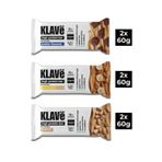 Yüksek Protein Bar Karma - 60 g x 6 Adet - 15g Protein, Vegan ve Glutensiz
