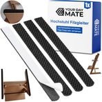 Yüksek sandalye için kabarcıklı keçe kaydırıcı, 1 set, STOKKE TRIPP TRAPP çocuk sandalyesi ile uyumlu, siyah, yapıştırmak için, her bacak için 486 x 22 mm, keçe kaydırıcı ped, sandalye ayağı, bebek