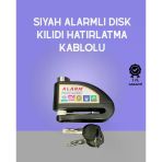 Yüksek Sesli 110Db Çelik Disk Kilidi Su Geçirmez Mir73771832