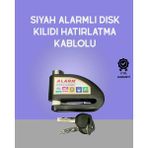 Yüksek Sesli 110DB Çelik Disk Kilidi Su Geçirmez