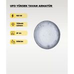 Yüksek Tavan Ufo Armatür 100W - 4000K Gün Işığı