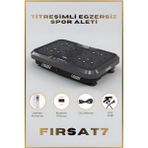 Yüksek Titreşimli Dans ve Spor Egzersiz Zayıflama Spor Aleti 150KG Vibtofitto Kumandalı 9modlu 1-200HIZ Ayarı - Siyah
