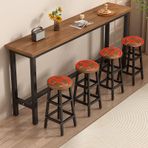 Yüksek Top Bar Masası 120/140/160/180 cm, 105 cm, Tezgah Yüksekliği, Kahvaltı Masası, Kokteyl Mobilyaları, Altın Meşe, Mutfak, Restoranlar ve Ev için Yemek Masası