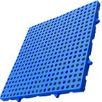 Yüksek Yük Kapasiteli Mavi Plastik Paletler Dayanıklı Polietilen Soğuk Hava Deposu Ürünleri Teras Depolama için Kolay İstifleme 5'li Paket (30x30x5cm)