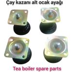 Yüksekliği Ayarlanabilir 4 Adet Safir Çay Kazanı Ayağı, Dayanıklı ve Şık Tasarım