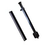 Yüksekliği Ayarlanabilir Alüminyum Karavan Masa Çerçevesi Ayakları Katlanabilir 90° Tasarım 50100 cm Ayarlanabilir Raylar Yatlar ve Karavanlar için Mükemmel (Siyah 50 cm/19,7 inç)