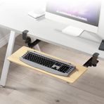 Yüksekliği Ayarlanabilir Masa Genişletici Klavye Çekmece Sürgülü Ahşap Tepsi Masa Altı Ergonomik Fare Platformu 3 Renk Kelepçe 25kg Yük Kapasitesi
