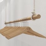 Yüksekliği Ayarlanabilir Tavan Giysileri Asma Rafları, yaratıcı Ticari Gelinlik Ekran Rafı, perakende Teşhir Tavan Düzenleyici Ray, dükkan Pencere Katı Ahşap Elbise Rayı, Duvardan 28cm, 120cm/47.2in