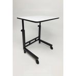 Yükseklik Ayarlı Laptop Ders Çalışma Masası (40x60 cm) (Beyaz)