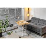 Yükseklik Ayarlı Laptop Masası, Çam Beyaz, 80X60