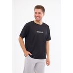 YÜKSEL IŞIK Spor T-shirt Erkek Brooklyn Baskılı Siyah Renk Yuvarlak Yaka