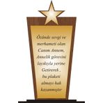 yüksel34 Anneler Günü Plaketi Ahşap Mdf Gold Levhaya Baskılı ,Kişiye Özel İsim Baskısı Yapılabilir