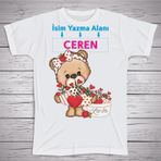 yüksel34 Çocuklara Özel Isim Baskılı Tshirt , Micro Polyester Terletmez Kumaş