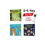 yükselen zeka 2-4 Yaş Mucit Karınca Yaz-sil Kitap 2 (İLK ÇİZİM, LABİRENT BULMACALARIM, GÖRSEL DİKKAT BULMACALARIM)