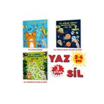 yükselen zeka 2-4 Yaş Mucit Karınca Yaz-sil Kitaplar (ilk Kalem,çizim,eğlenceli Labirentler,görsel Dikkat)