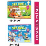 Yükselen Zeka Cırt Cırtlı Etkinlik Kitabım 2'Li Set (16-24 Ay, 2-4 Yaş)