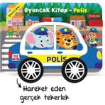 Yükselen Zeka Oyuncak Kitap - Polis (Gerçek Tekerlekli) - Renkli