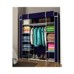 Yükselenticaret Çift Yandan Raflı Bez Dolap Güçlendirilmiş Pvc Profil Lacivert