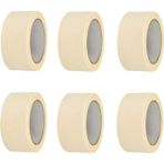 Yükseloğlu Store 6 Adet Maskeleme Bandı Boya Bandı 48MM x 25M Kağıt Bant