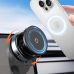 Yükseltilmiş 360° Ayarlanabilir Vakumlu Manyetik Vantuz Telefon Tutucu, Taşınabilir Mekanik Telefon Tutacağı, Araba/Spor Salonu/Mutfak/Ayna/Pürüzsüz Yüzey için, iPhone Android ve Tüm Akıllı