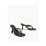 Yula Fashion Shoes Vera Kadın İnce Bantlı Parmak Arası Topuklu Terlik