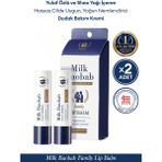 Yulaf Özü Shea Yağı Içeren Nemlendirici Hassas Dudak Bakım Kremi Seti Mılk Baobab Family Lip Balm - Şeffaf