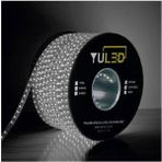 Yuled Beyaz 3 Çipli Iç Dış Mekan Silikonlu Şerit LED 220V 2 Metre + Güç Fişi