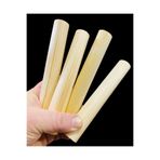 YuliCraft 6 Adet ( Boy 15cm X çap 2cm ) Yuvarlak Ahşap Çubuk, Maket çubuk , Makrome Çıta Sopa