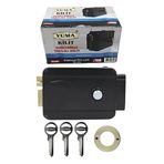 Yuma Elektrikli Trajlı Kilit, Otomatik Demir Kapı Kilidi, Model YM-609, 3 Anahtarlı, 14cm