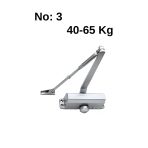 Yuma Kapı Hidroliği No 3 (40-65Kg) Kapı Hırdavatı Hidrolik Kapı Kapatıcı Aksesuarı Kapatma Yayı Itme Yayı