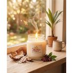 Yümanın Yumağı Hindistan Cevizi Kokulu %100 Soya Wax 100CC Kapaklı Cam Kavanoz Mum - Beyaz