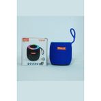 Yumax Taşınabilir Bluetooth Hoparlör Mavi Renkli LED Işıklı 5W Güç ve SD USB Destekli