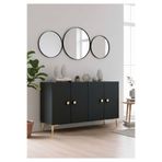 Yumedi Design KA1204A - Squarel Konsol, Tv Sehpası, Çok Amaçlı Dolap ve Kahve Köşesi 120CM Antrasit