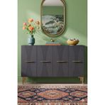 Yumedi Design KA1232A - Merve Konsol, Tv Sehpası, Çok Amaçlı Dolap ve Kahve Köşesi 120CM Antrasit