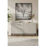 Yumedi Design KA1513 - Gradishte Konsol ,tv Sehpası , Çok Amaçlı Dolap, Kahve Köşesi 150 cm - Beyaz Mermer