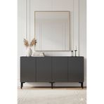 Yumedi Design KA1599A - Didema Konsol, Tv Sehpası, Çok Amaçlı Dolap ve Kahve Köşesi 150CM Antrasit