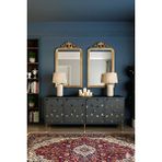 Yumedi Design KA1803AG - Rabbit Konsol ,tv Sehpası , Çok Amaçlı Dolap, Kahve Köşesi 180 cm Antrasit-Gold - Antrasit - Altın