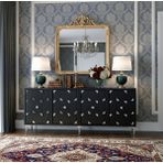 Yumedi Design KA1803AS - Rabbit Konsol ,tv Sehpası , Çok Amaçlı Dolap, Kahve Köşesi 180 cm Antrasit-Silver - Antrasit - Gümüş