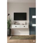 Yumedi Design TDA1205B -Leyla Duvara Montaj Tv Stand , Tv Sehpası 120CM Beyaz