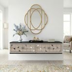 Yumedi Design TDA1207ATS -Rabbit Duvara Montaj Tv Stand , Tv Sehpası 120CM Antrasit-Traverten-Silver - Antrasit - Silves
